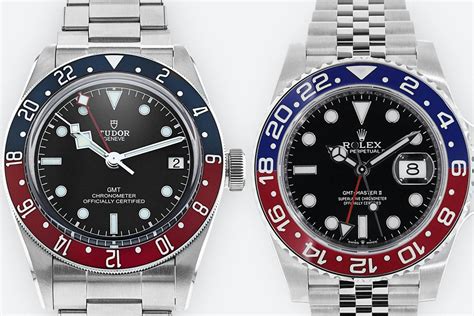 rolex gmt pepsi vs tudor gmt pepsi|tudor gmt pepsi opaline price.